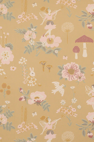 product image for Old Garden Mellow Yellow Wallpaper by Majvillan 70