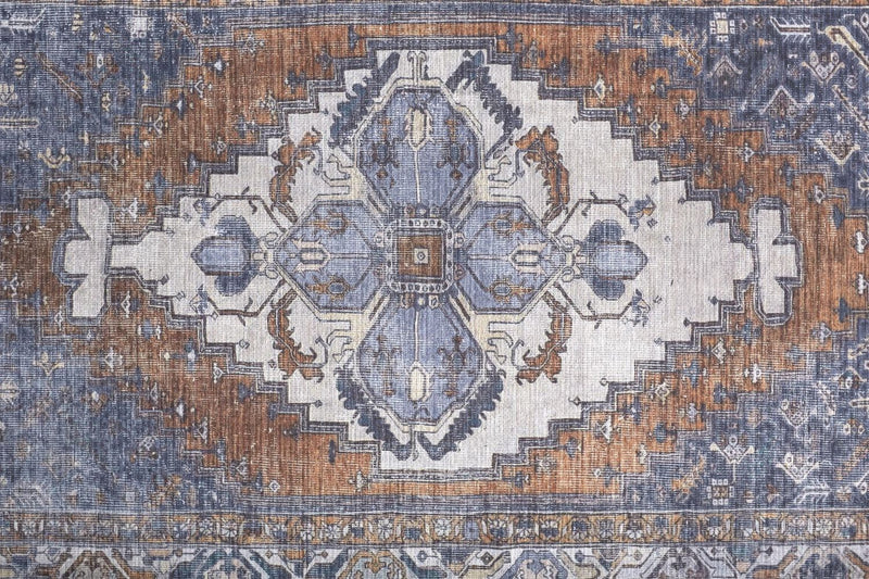 media image for Prescott Blue and Brown Rug by BD Fine Texture Image 1 288
