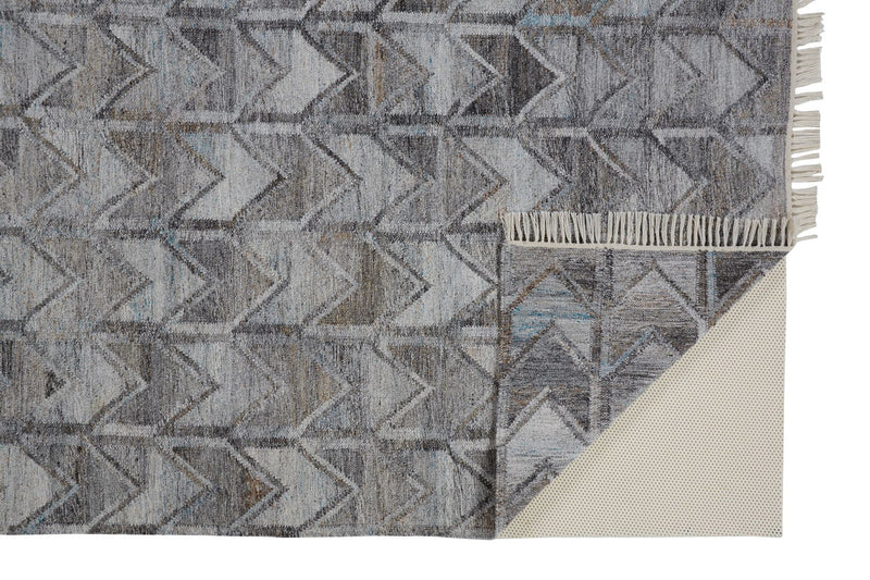 media image for Elstow Hand Woven Light and Dark Gray Rug by BD Fine Fold Image 1 243