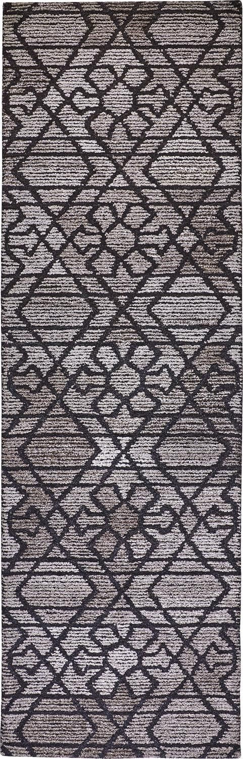 media image for Palatez Hand Tufted Gray and Black Rug by BD Fine Flatshot Image 1 271