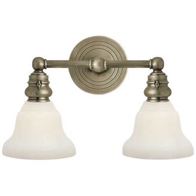 product image for boston functional double light with white glass by chapman myers 1 11