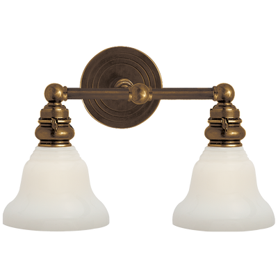 product image for boston functional double light with white glass by chapman myers 4 90