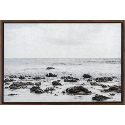 product image for winter shore framed canvas 18 14