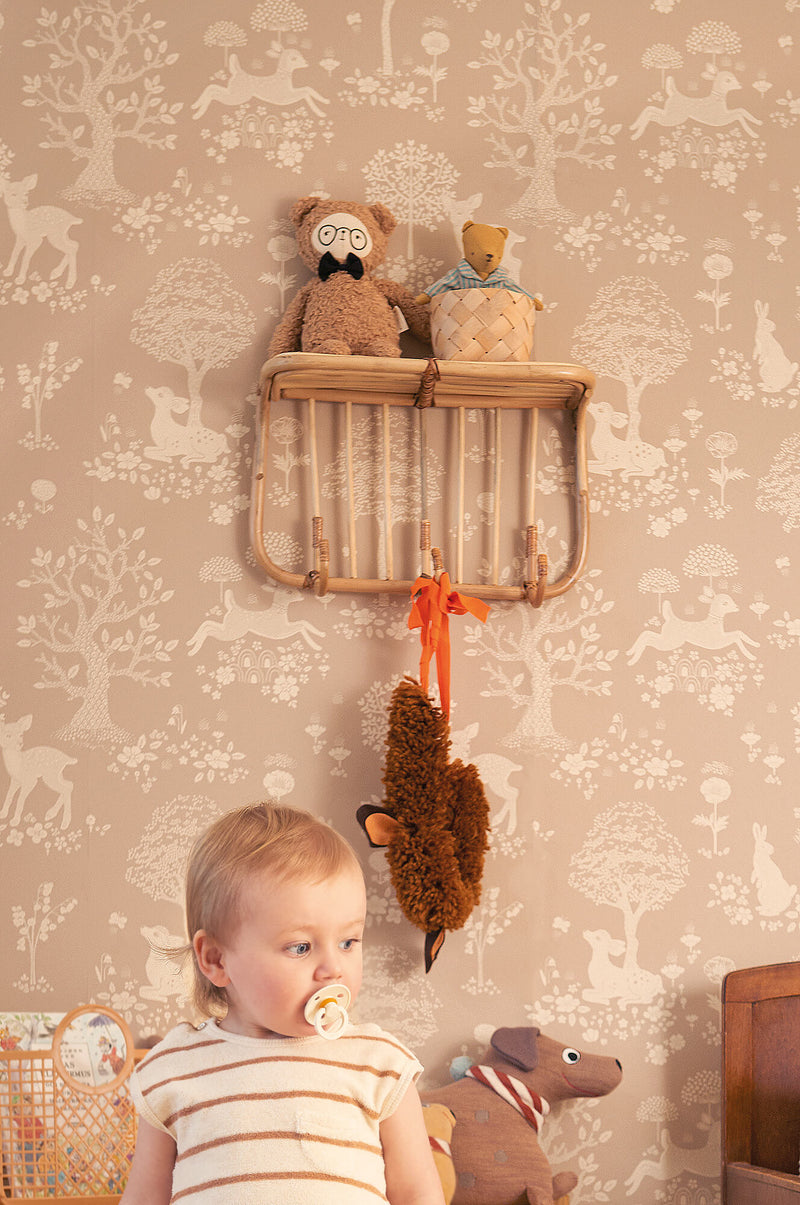 media image for Summer Fields Wallpaper in Soft Brown 214