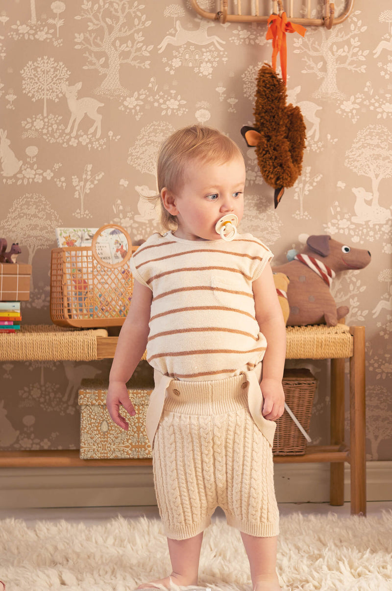 media image for Summer Fields Wallpaper in Soft Brown 297