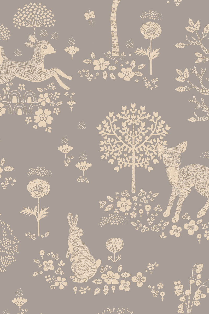 media image for Summer Fields Wallpaper in Dusty Blue 251