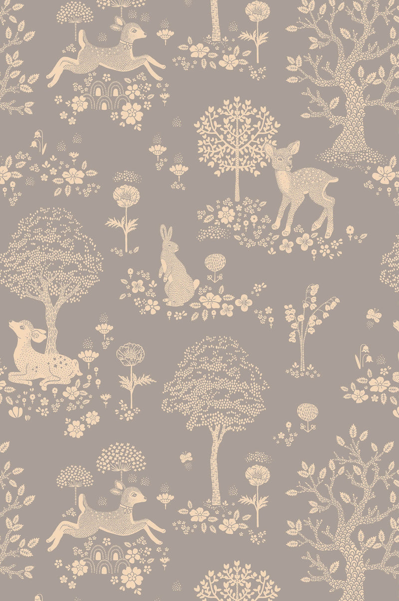 media image for Summer Fields Wallpaper in Dusty Blue 292