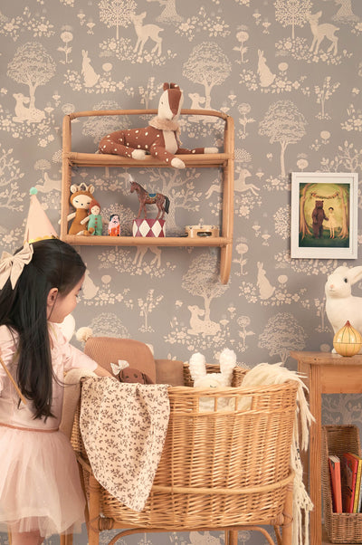 product image for Summer Fields Wallpaper in Dusty Blue 76