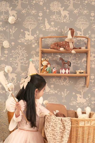 product image for Summer Fields Wallpaper in Dusty Blue 83
