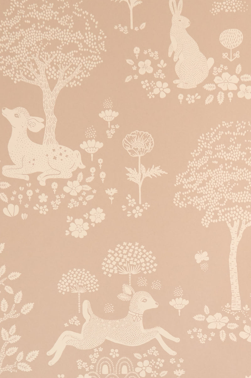 media image for Summer Fields Wallpaper in Powder Pink 221