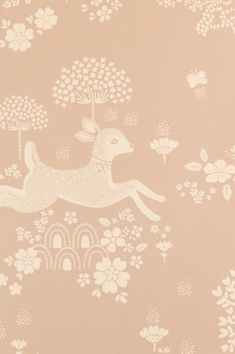 media image for Summer Fields Wallpaper in Powder Pink 257