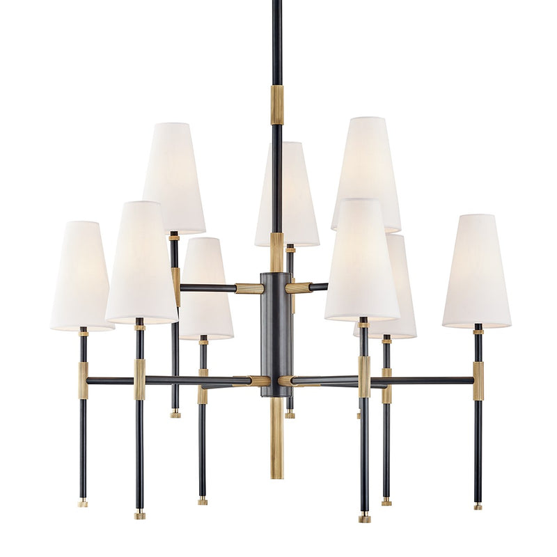 media image for bowery 9 light chandelier design by hudson valley 1 24
