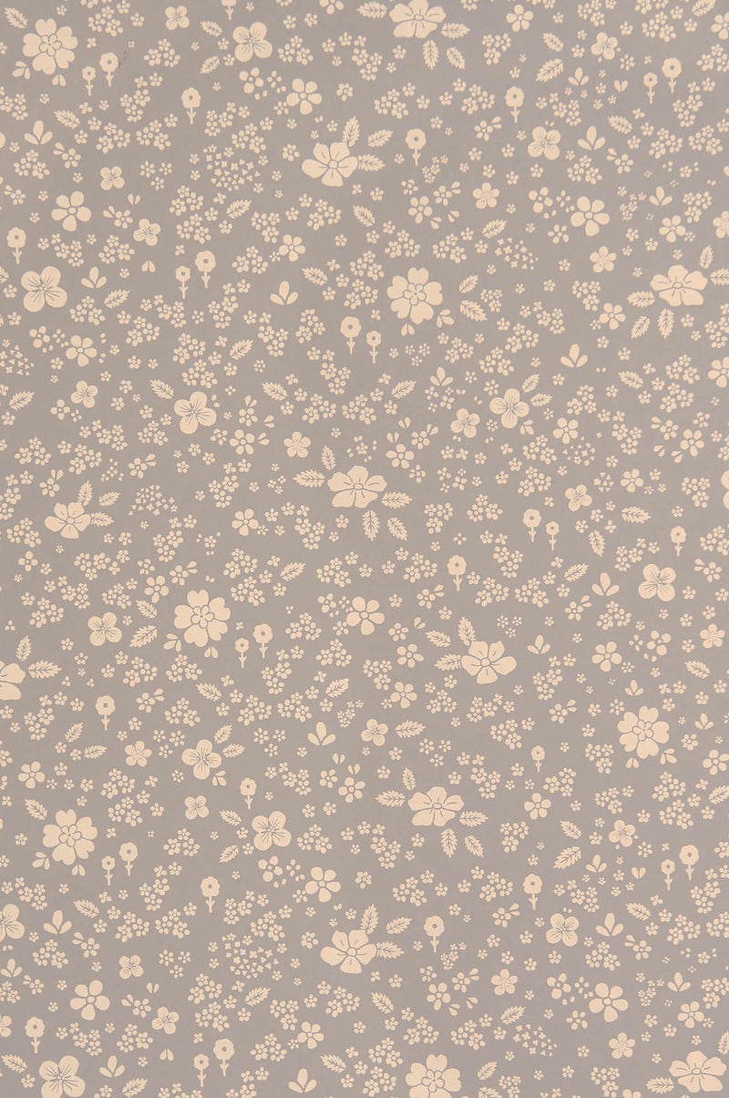 media image for Flora Wallpaper in Dusty Blue 279
