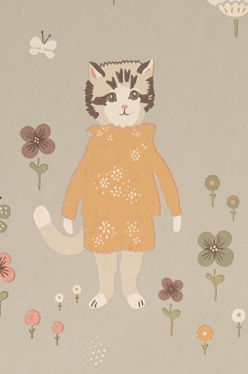media image for Catwalk Wallpaper in Dusty Blue 277