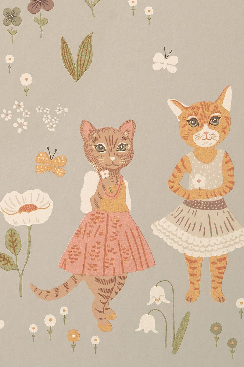 media image for Catwalk Wallpaper in Dusty Blue 212