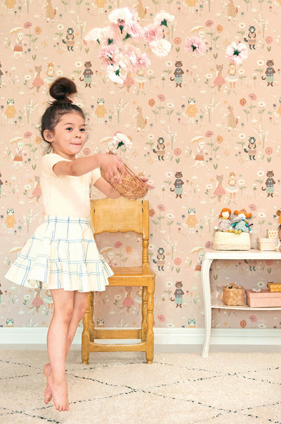 product image for Catwalk Wallpaper in Sweet Pink 2