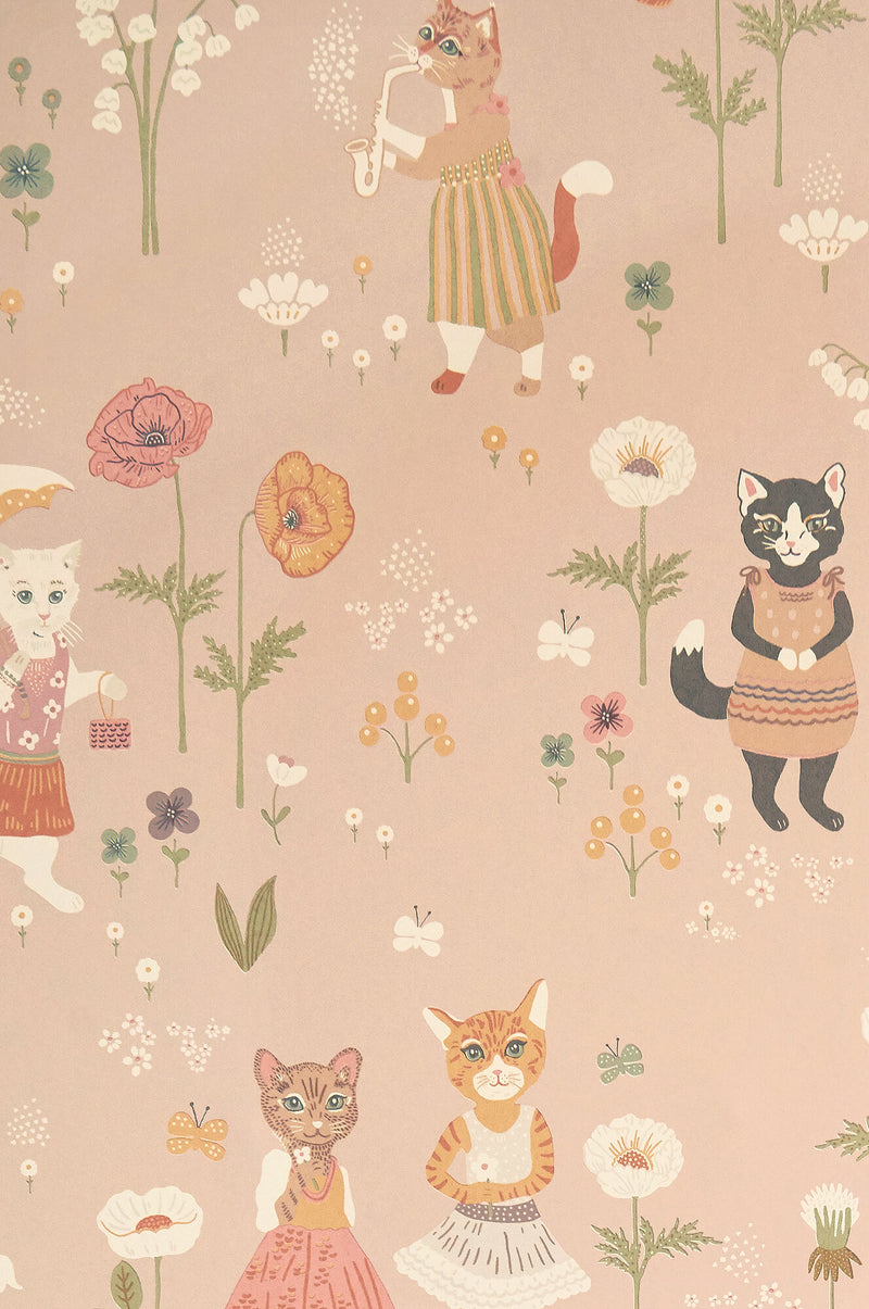 media image for Catwalk Wallpaper in Sweet Pink 268