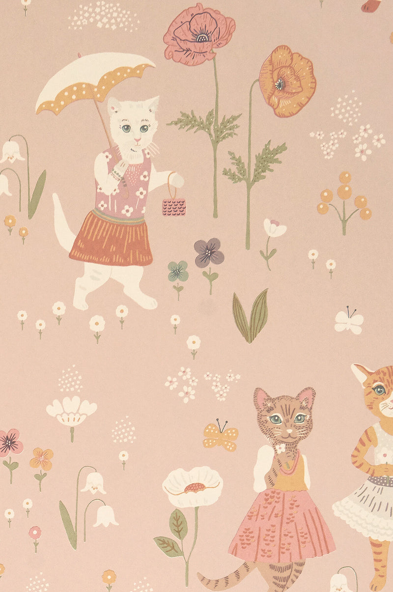 media image for Catwalk Wallpaper in Sweet Pink 261
