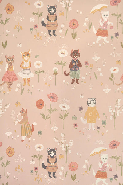 product image for Catwalk Wallpaper in Sweet Pink 75