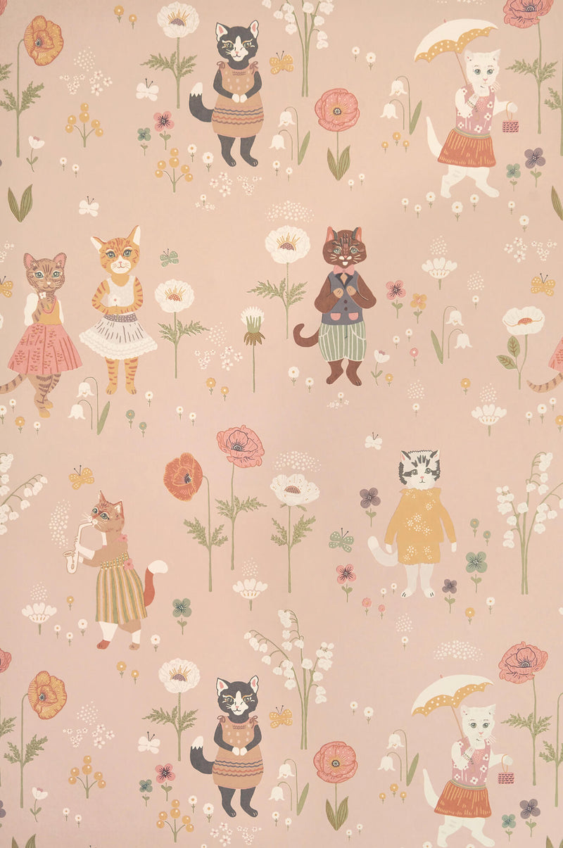 media image for Catwalk Wallpaper in Sweet Pink 295