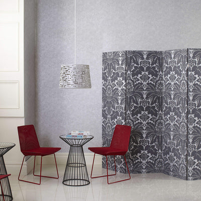 product image for Damask Flocked Wallpaper in Grey 24