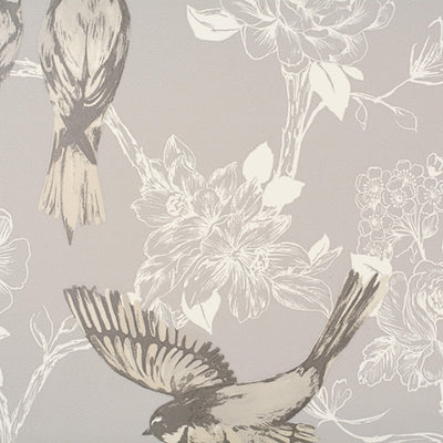 product image of Floral Vine Traditional Wallpaper in Grey 523