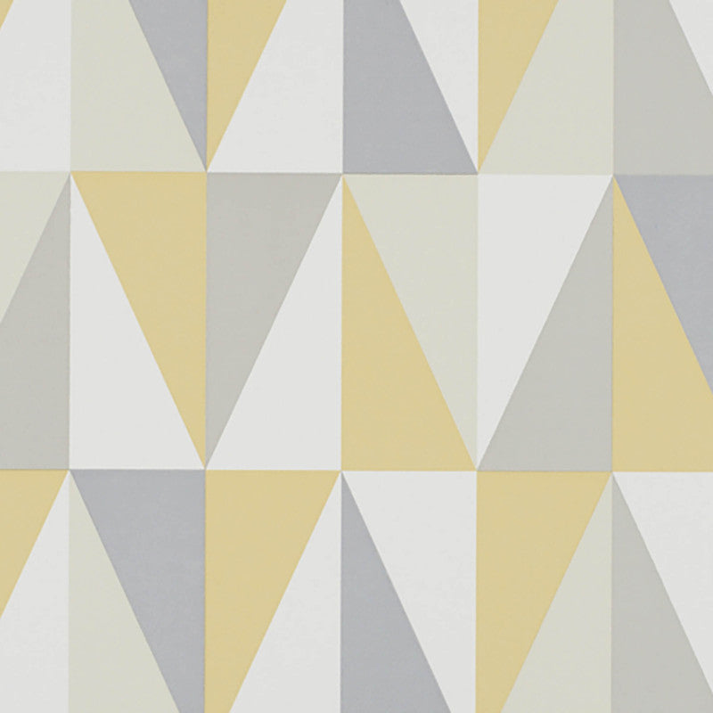 media image for Geometric Sharp-Edge Wallpaper in Mustard/Grey/Beige 26