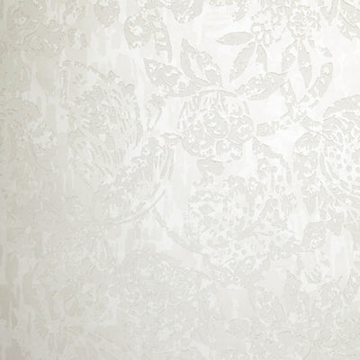 product image of Beaded Floral Abstract Wallpaper in Metallic Cream 534