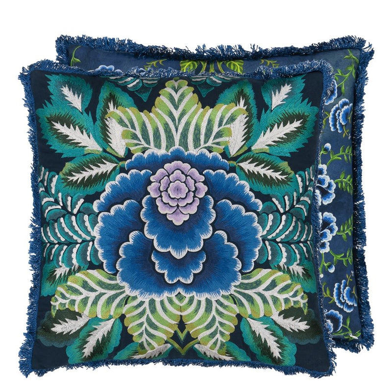 media image for Rose De Damas Embroidered Cushion By Designers Guild Ccdg1469 2 25
