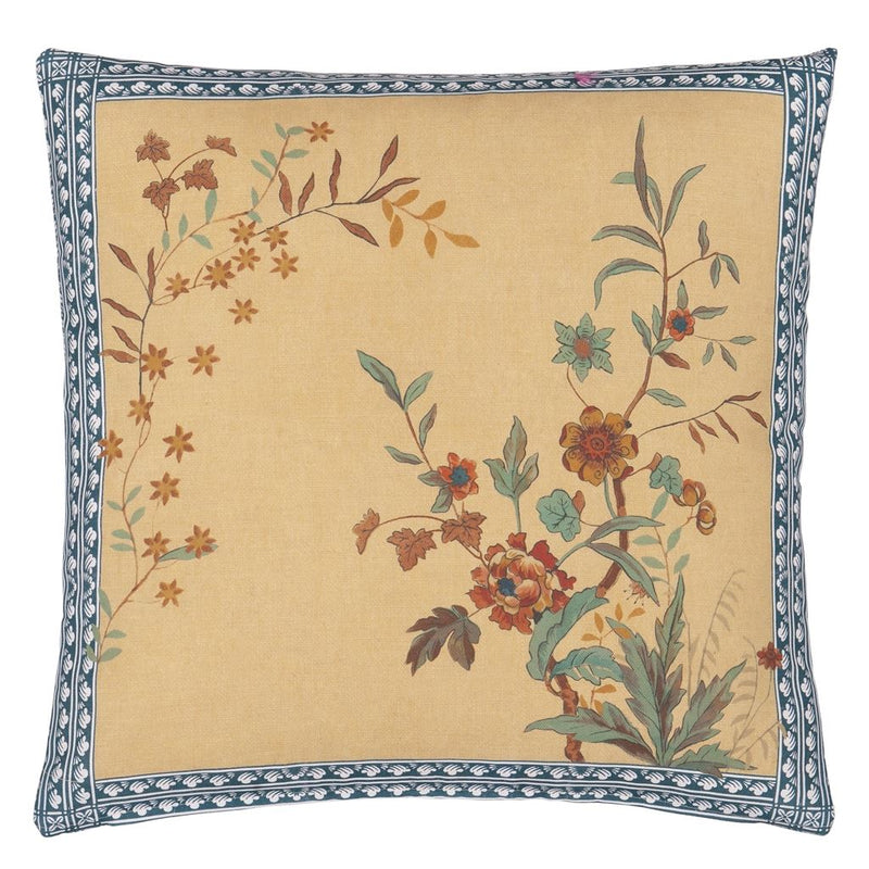 media image for Peacock Toile Sepia Cushion By Designers Guild Ccjd5082 3 251