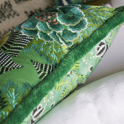 product image for Rose De Damas Embroidered Cushion By Designers Guild Ccdg1469 19 74