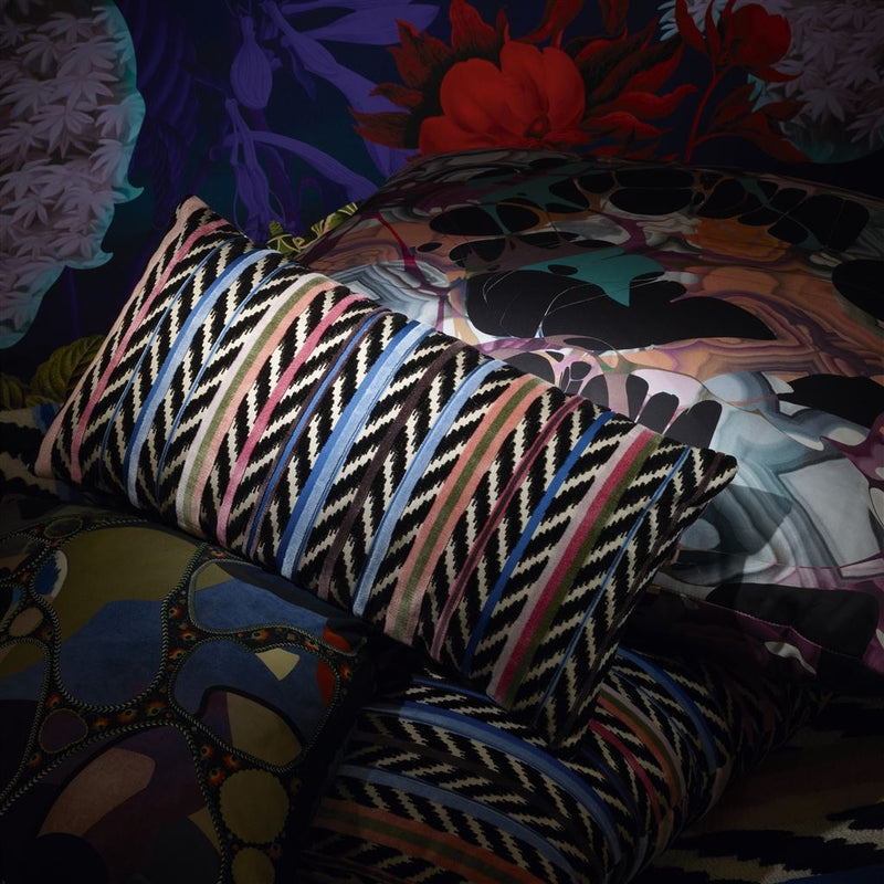 media image for Jaipur Stripe Azur Cushion By Designers Guild Cccl0640 6 294