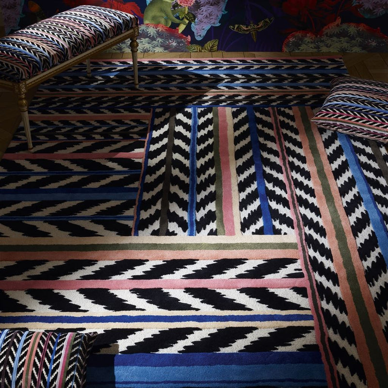 media image for Jaipur Stripe Azur Rugs By Designers Guild Rugcl0358 2 216