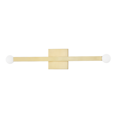 product image for dona 2 light wall sconce by mitzi h463102 agb 2 93