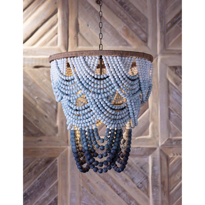 media image for ombre wood bead chandelier by regina andrew 16 1179 7 20
