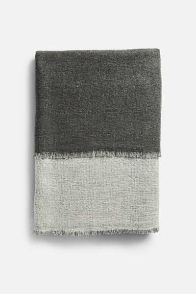 product image of double dark grey light grey throw by woud woud 160554 1 561