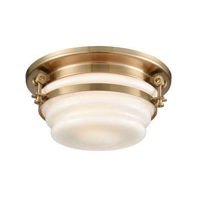 product image of Riley 2 Flush Mount in Satin Brass 587