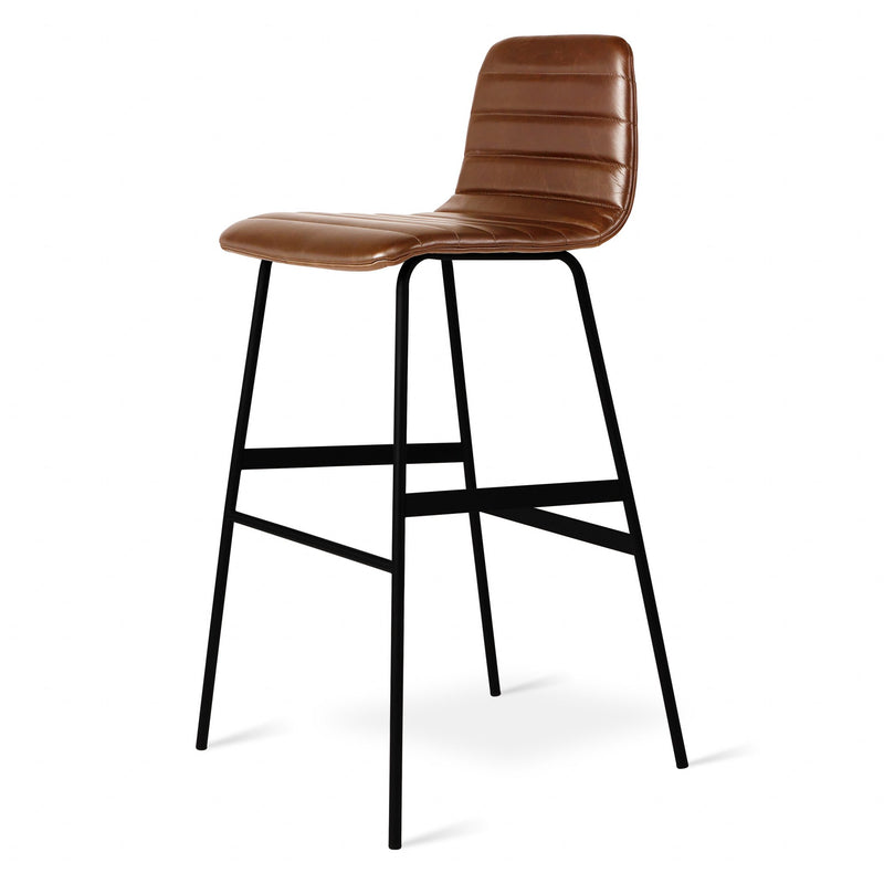 media image for Lecture Upholstered Barstool in Various Colors Flatshot Image 211