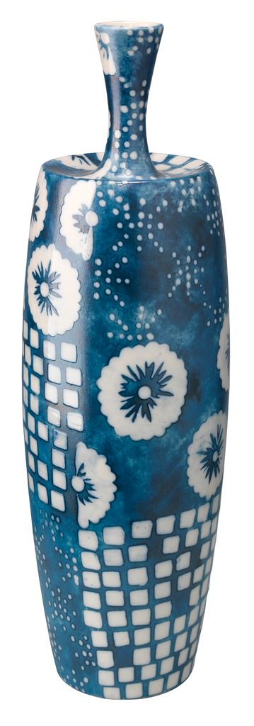 product image for Block Print Vases - Set of 4 by Jamie Young 27