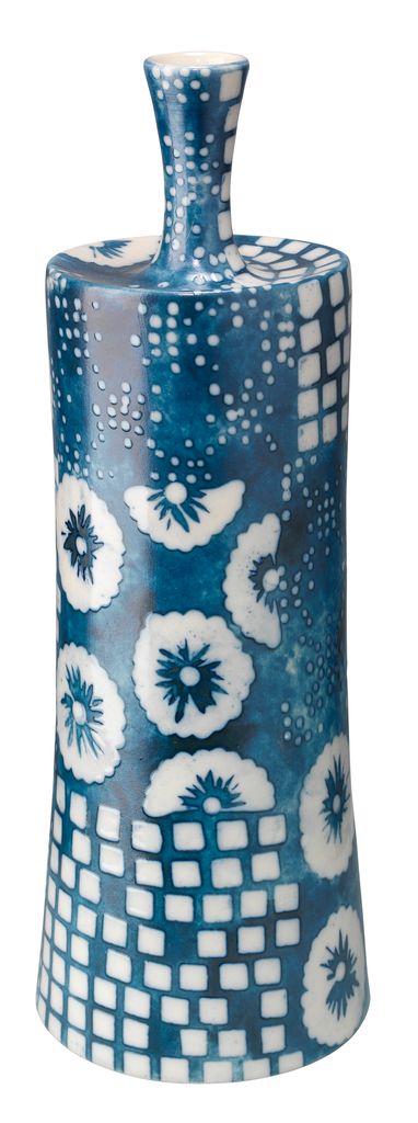 product image for Block Print Vases - Set of 4 by Jamie Young 43