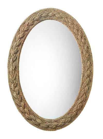 product image of Lark Braided Oval Mirror Flatshot Image 561