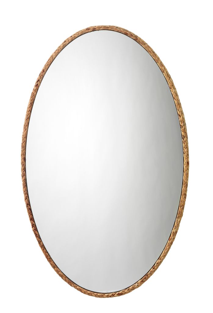 media image for Sparrow Braided Oval Mirror Flatshot Image 1 256