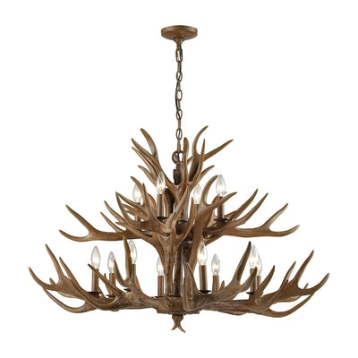 product image for Elk 12-Light Chandelier in Wood Brown by BD Fine Lighting 39
