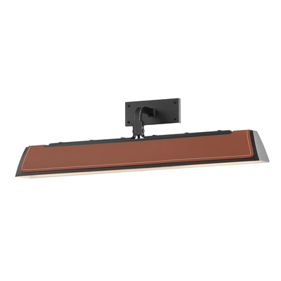 product image for Holtsville Large 2 Light Wall Sconce with Saddle Leather 98