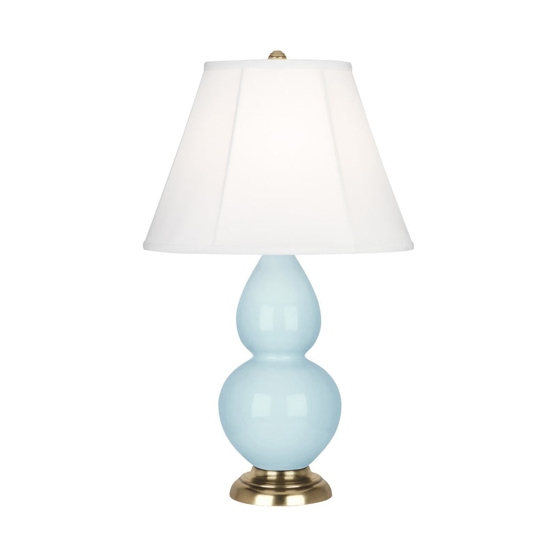 media image for baby blue glazed ceramic double gourd accent lamp by robert abbey ra 1689 1 269