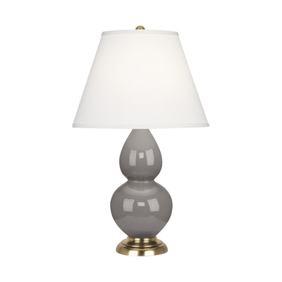 product image for smoky taupe glazed ceramic double gourd accent lamp by robert abbey ra 1768 2 6