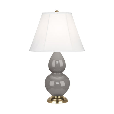 product image for smoky taupe glazed ceramic double gourd accent lamp by robert abbey ra 1768 1 2