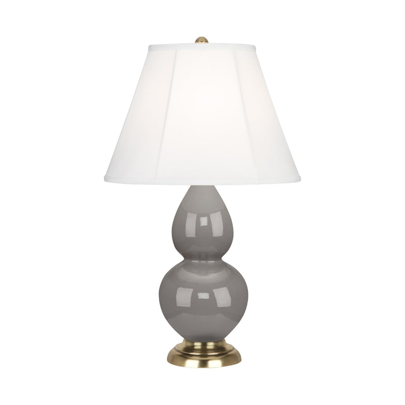 media image for smoky taupe glazed ceramic double gourd accent lamp by robert abbey ra 1768 1 217