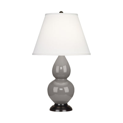 product image for smoky taupe glazed ceramic double gourd accent lamp by robert abbey ra 1768 4 3