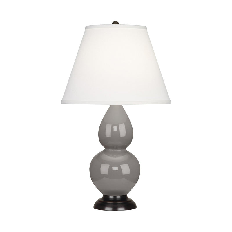 media image for smoky taupe glazed ceramic double gourd accent lamp by robert abbey ra 1768 4 251
